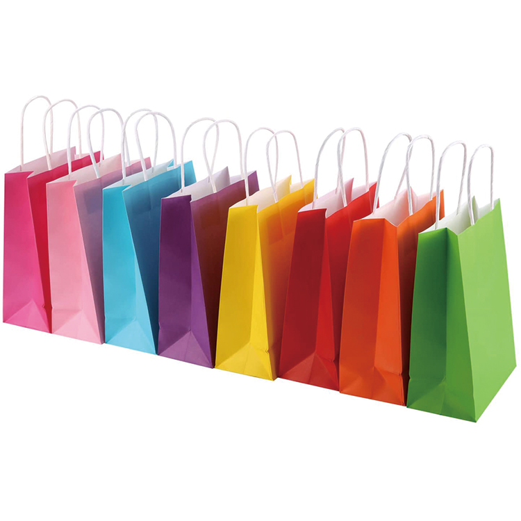 handle kraft paper shopping bag